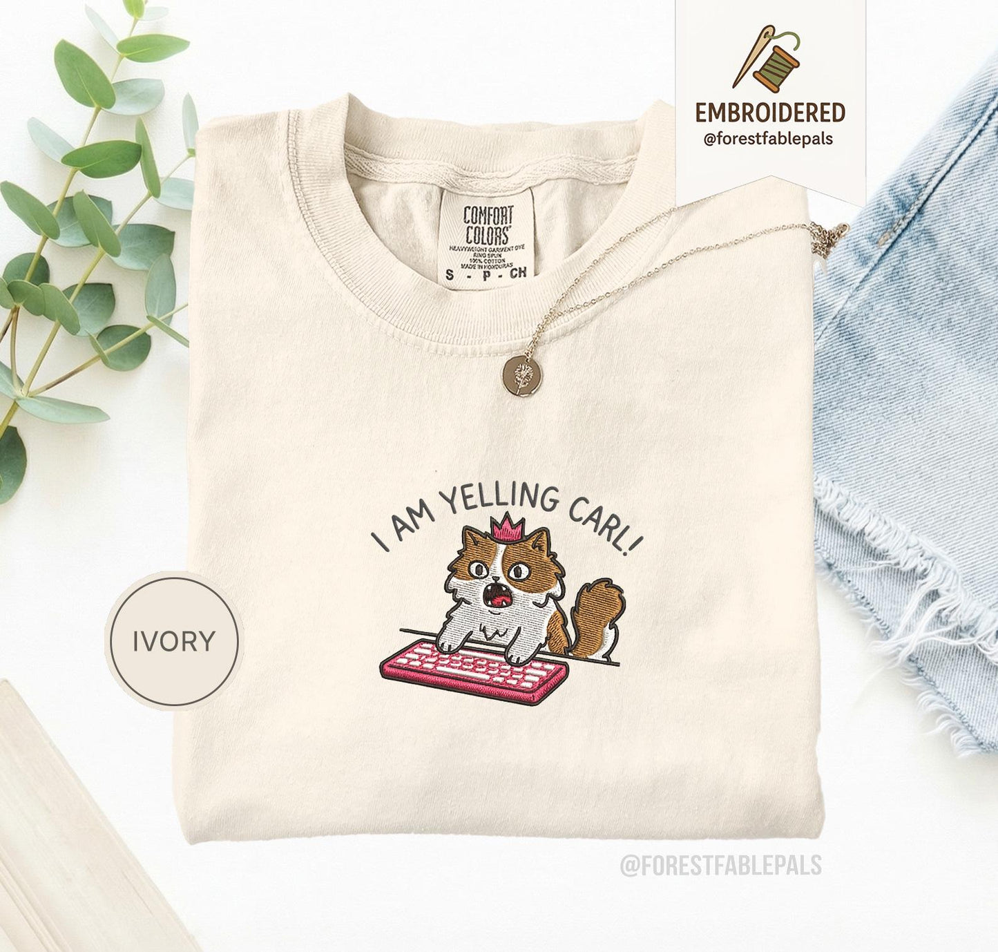 Embroidered I Am Yelling Carl Princess Donut Shirt, Comfort Colors, Dungeon Crawler Carl Merch Tee Shirt, Fantasy Book Reader Tshirt Bookish