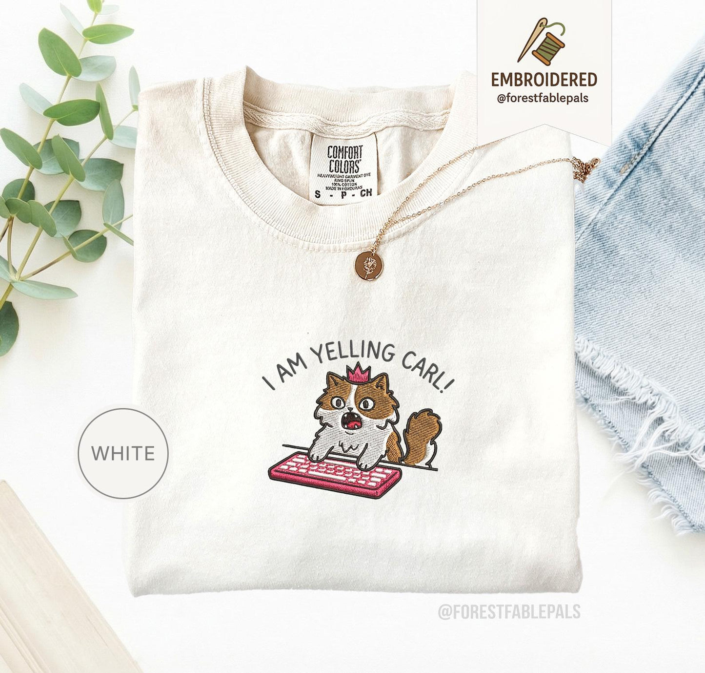 Embroidered I Am Yelling Carl Princess Donut Shirt, Comfort Colors, Dungeon Crawler Carl Merch Tee Shirt, Fantasy Book Reader Tshirt Bookish