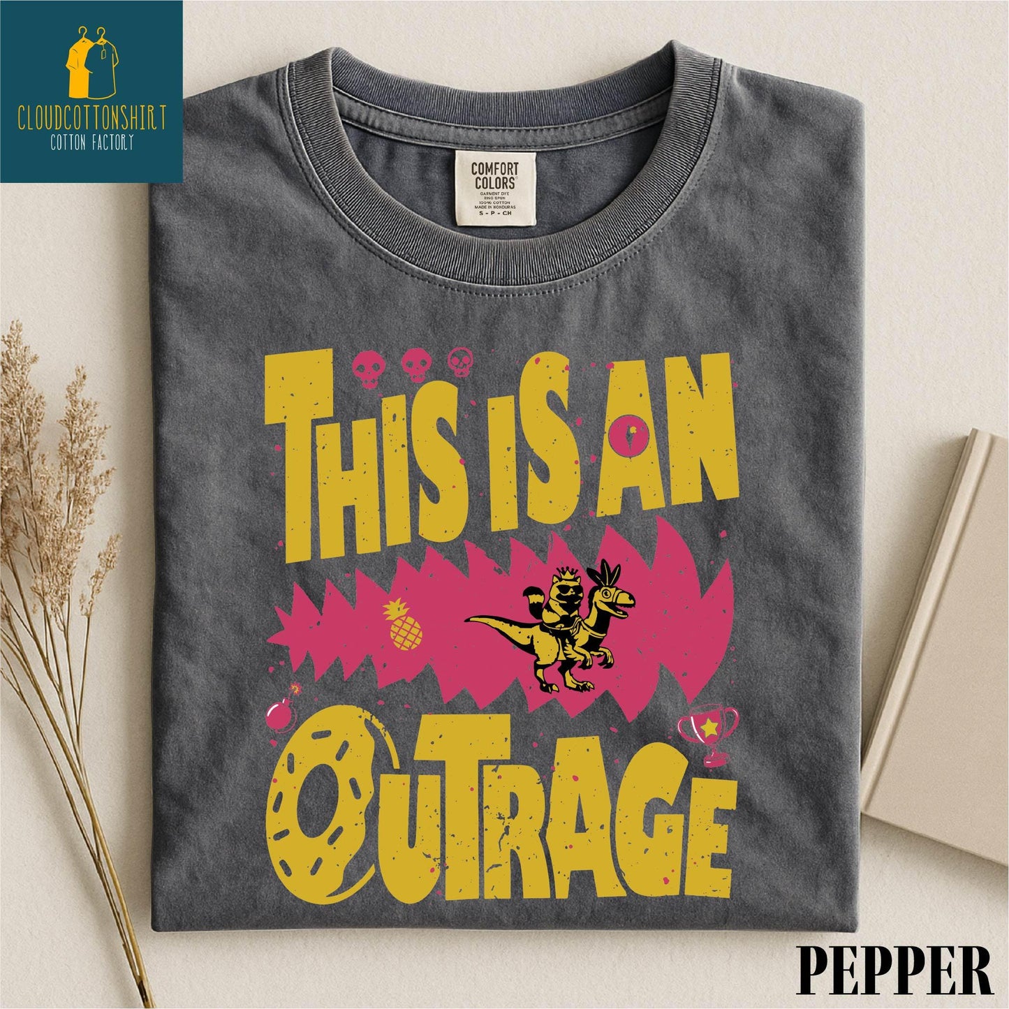 Dungeon Crawler Carl Minimalist Shirt Princess Donut Mongo Comfort Colors LitRPG Bookish Gift Tee