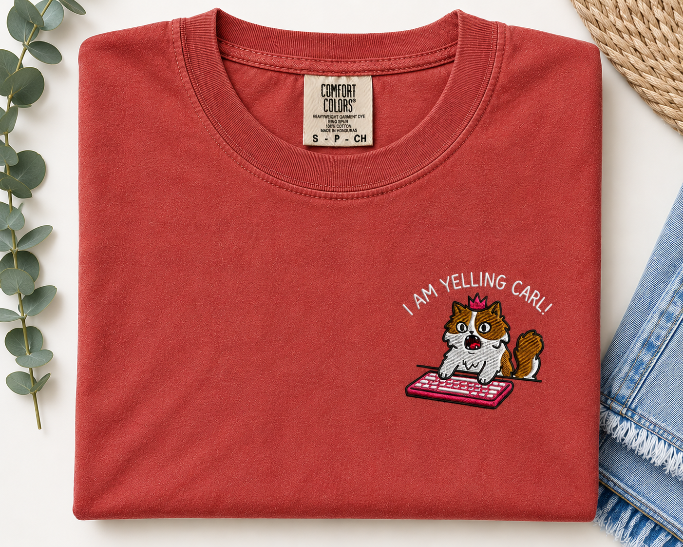 Embroidered I Am Yelling Carl Princess Donut Shirt, Comfort Colors, Dungeon Crawler Carl Merch Tee Shirt, Fantasy Book Reader Tshirt Bookish