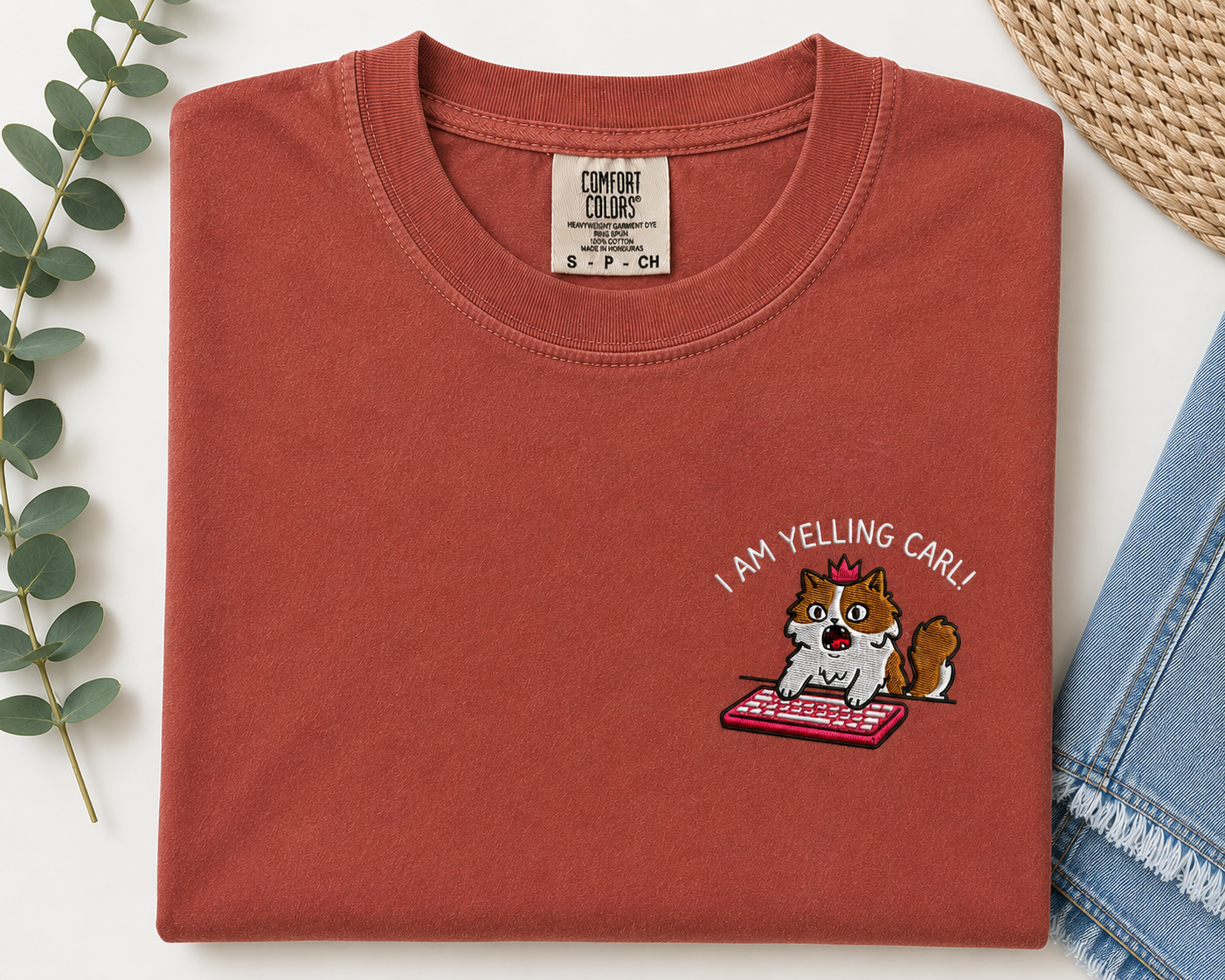 Embroidered I Am Yelling Carl Princess Donut Shirt, Comfort Colors, Dungeon Crawler Carl Merch Tee Shirt, Fantasy Book Reader Tshirt Bookish